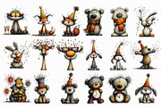 Cute New Year Forest Animals Clipart, an Illustration by Libby Wishes (Thumbnail 5 of 7)