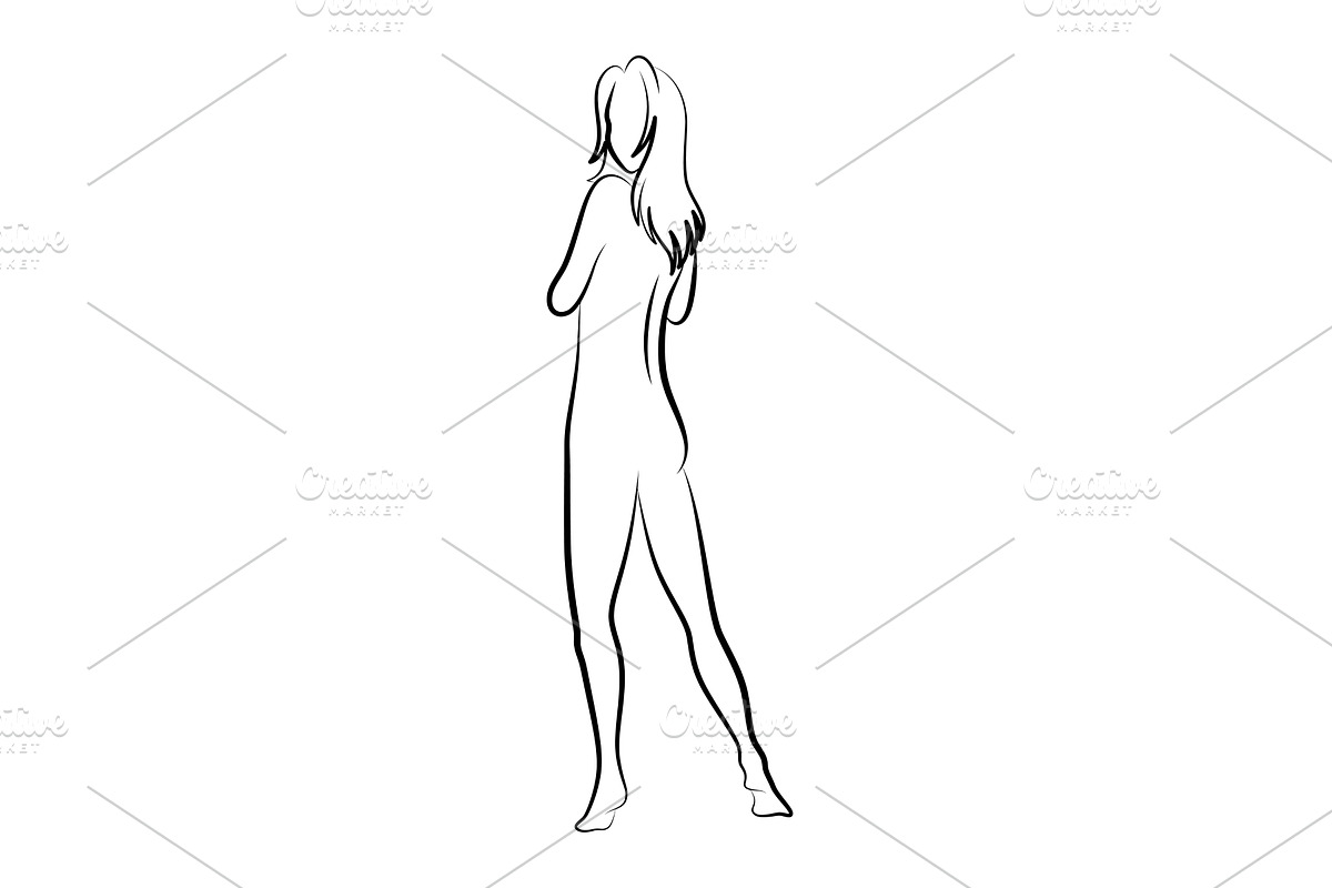 Female silhouette. Woman body, a Person Illustration by the8monkey
