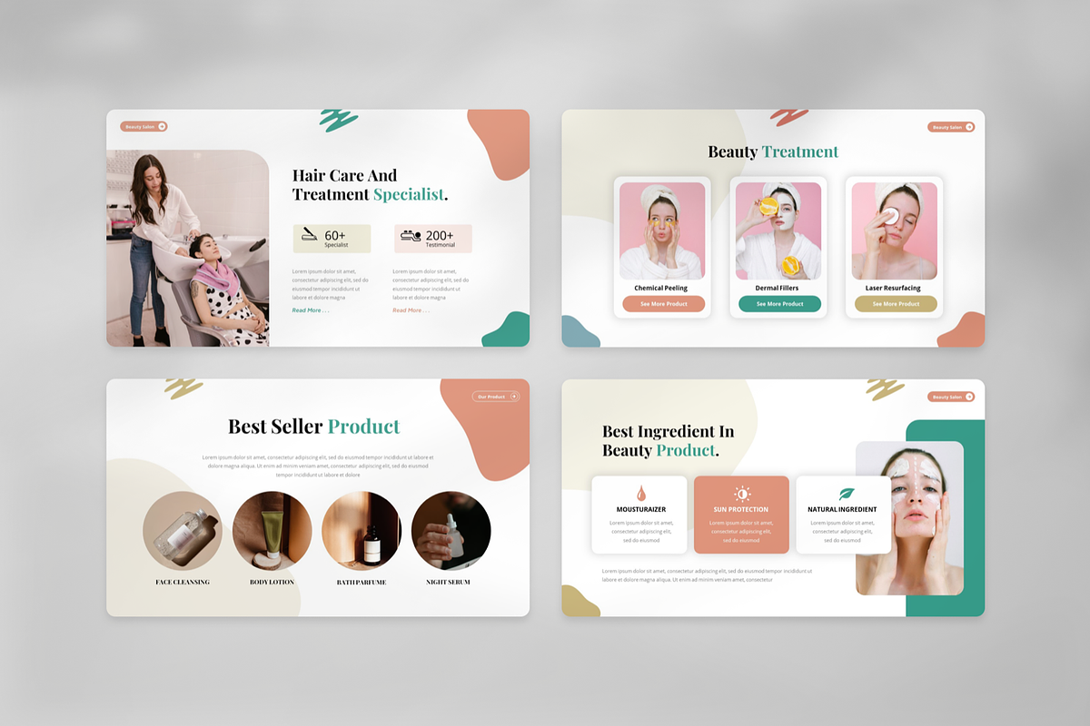 Larisa - Beauty Salon PowerPoint, a Presentation Template by Annora Studio (Photo 5 of 8)