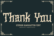 Stopher - Blackletter Font, a Blackletter Font by AQR Studio (Thumbnail 4 of 12)