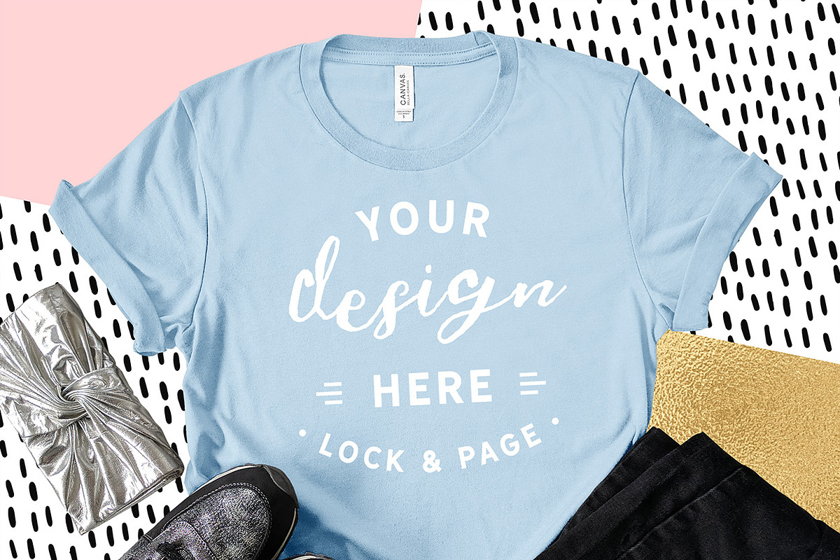 Bella Canvas 3001 Graphic Mockups, a Shirt Mockup by lock and page (Photo 4 of 65)