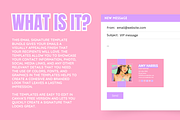Email Signature Template Bundle, an Email Template by SunshineStudioBoutique (Thumbnail 2 of 9)