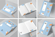6 Notebook Mockups, a Product Mockup by megostudi0 (Thumbnail 1 of 8)