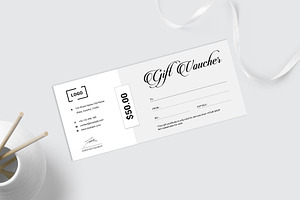 Minimal Gift Voucher Template