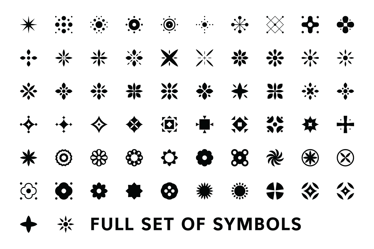 Poeta Floral Symbols, an Object Graphic by Tarallo Design (Photo 3 of 8)