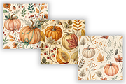 Vintage Pumpkin Botanical Pattern, a Pattern Graphic by FloridPrintables (Thumbnail 4 of 9)