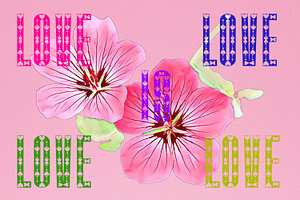 Aishiteru Modern Font Love