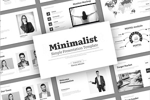 Simple & Minimal Business PowerPoint, a Presentation Template by Mighty-Slide