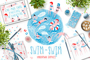 Swim-Swim | HandDrawn Graphics, a Person Illustration by Daria Miazhevich (Thumbnail 1 of 5)