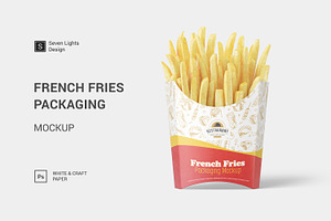 French Fries Packaging Mockup