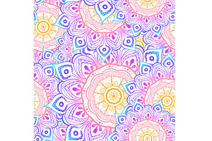 Seamless multicolor pattern with