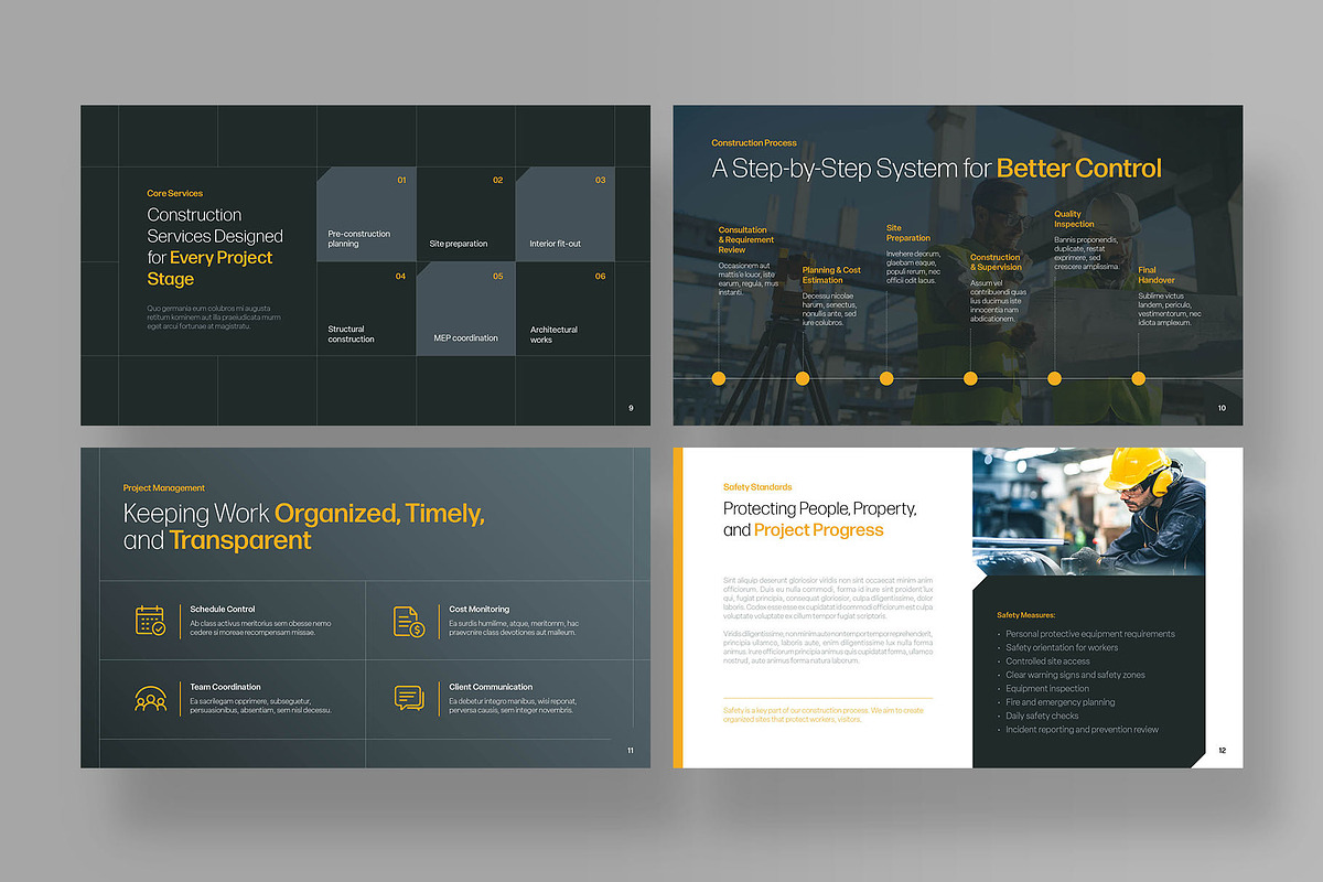 Construction Presentation Template, a Presentation Template by BrandPacks (Photo 4 of 7)