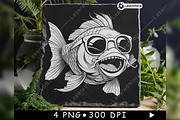 Koi Cartoon Sunglasses Cool Funky, a Background Graphic by LaseredNinja (Thumbnail 5 of 7)