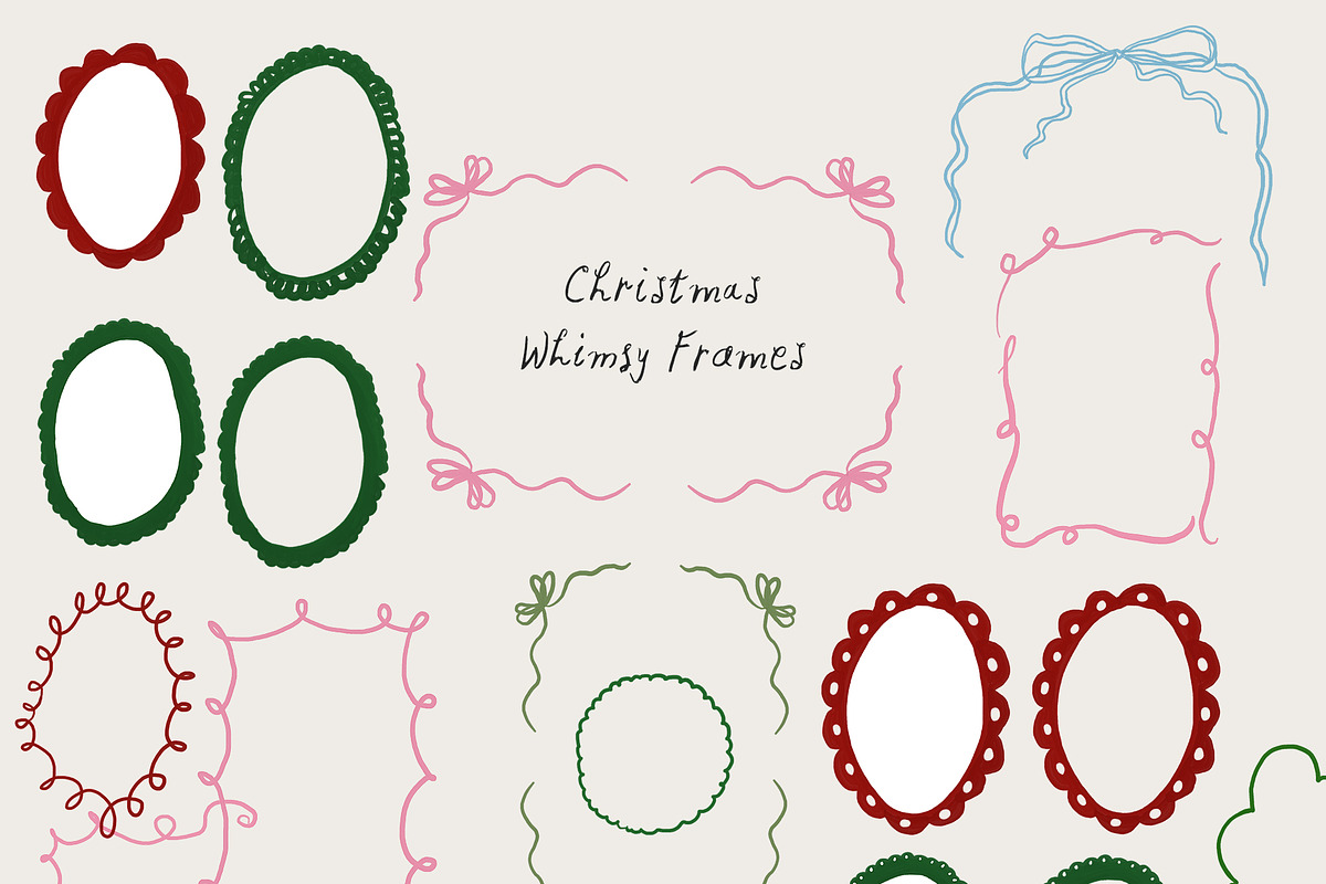 Christmas Whimsy Cards & Frames, a Background Graphic by Lana Elanor (Photo 15 of 16)