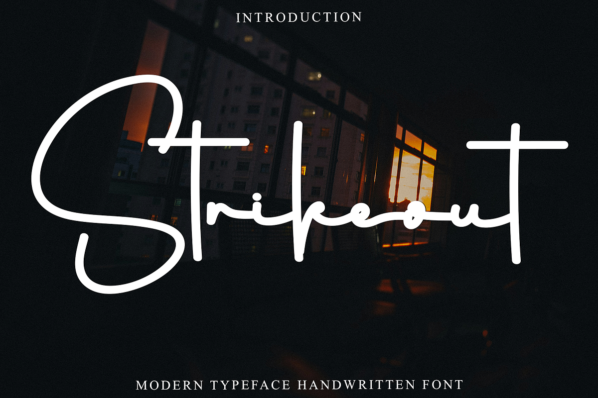 Strikeout, a Handwritten Font by InermediaSTUDIO (Photo 1 of 8)