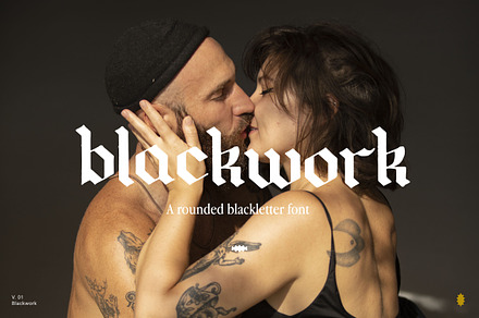 Blackwork Font, a Blackletter Font by Nomad Visuals