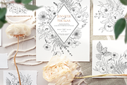 Flower field - line art floral set, a Decorative Illustration by Pamyatka Shop (Thumbnail 7 of 11)