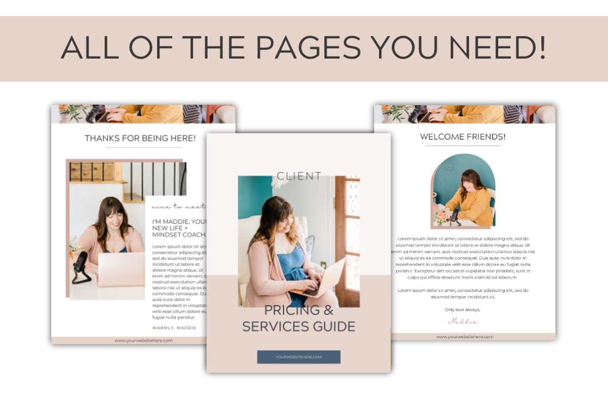 Maddie Piper Pricing& Services Guide, a Templates & Theme by Lady Boss Studio (Photo 4 of 9)