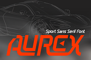 Aurex - Sport Sans Serif Font, a Sans Serif Font by Brown Cupple (Thumbnail 1 of 8)