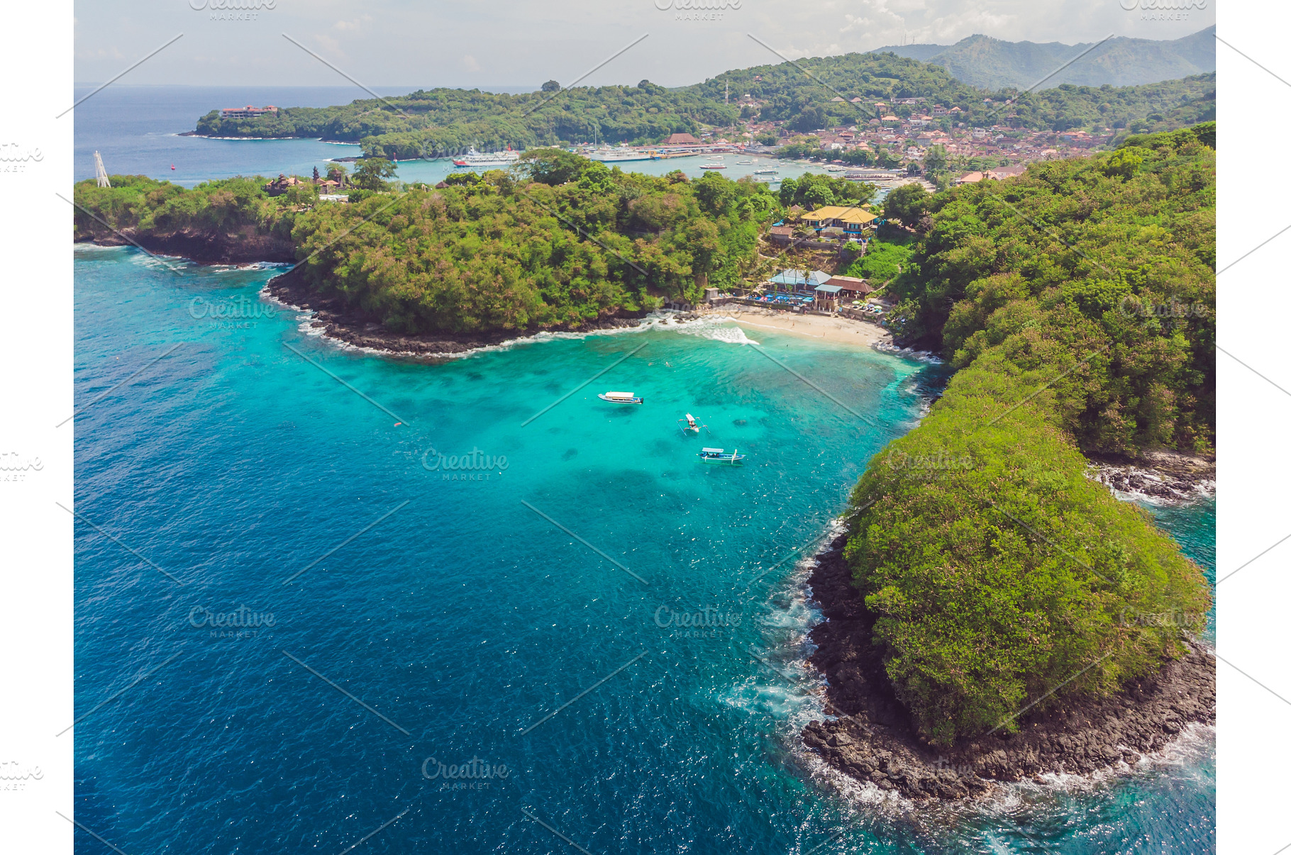 Sea bay with turquoise water and a, a Nature Photo by Elizaveta Galitskaya