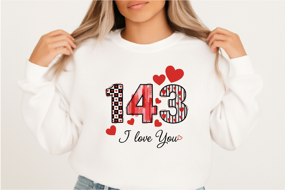 143 I Love You PNG, Valentine Png, an Illustration by DreamArtGraphic (Photo 3 of 6)