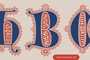 Latin Initials Gothic font family, a Blackletter Font by kaer_shop (Thumbnail 1 of 12)