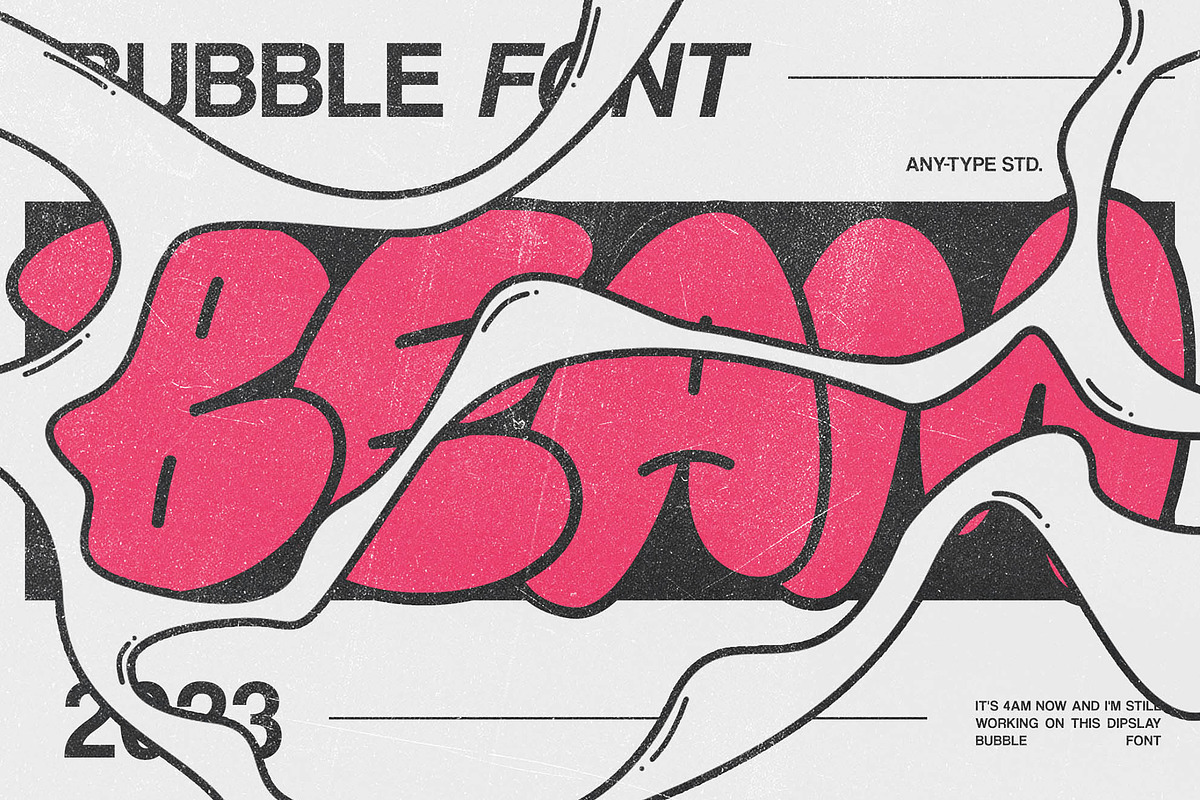 KNERD Bubble Font, a Handwritten Font by Any-Type® Foundry (Photo 9 of 11)