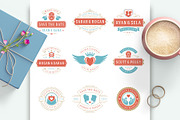 18 Wedding Logos and Badges, a Branding & Logo Template by Vasya Kobelev (Thumbnail 9 of 15)