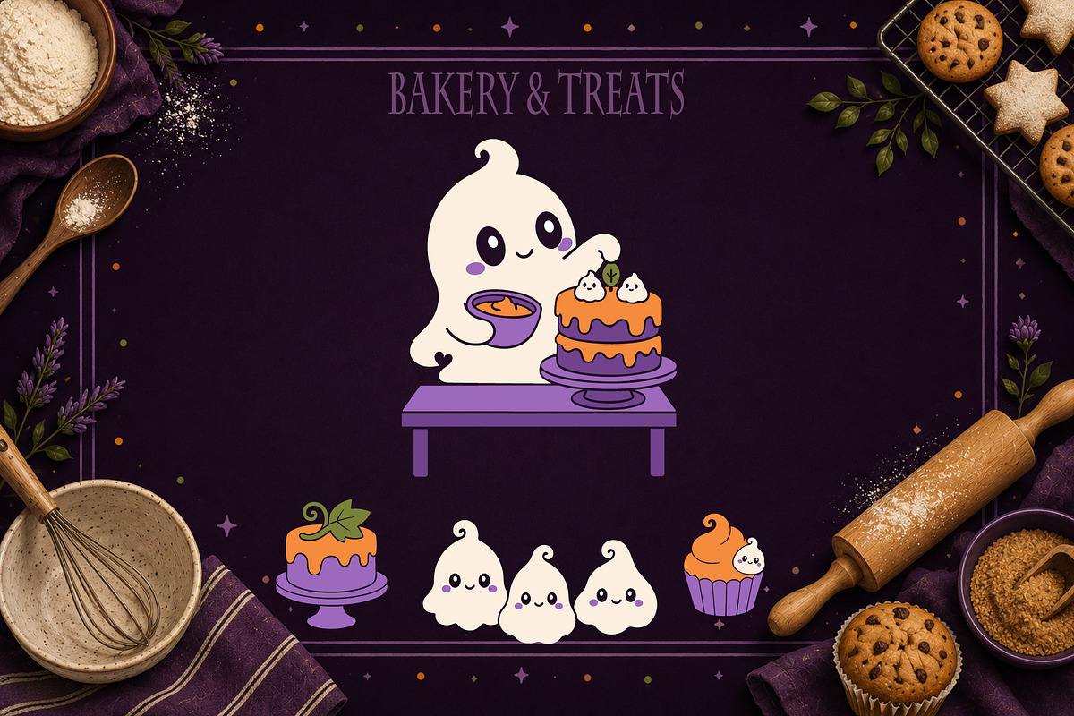 49 Cozy Halloween Ghost Illustration, a Seasonal Illustration by Christine Krahl (Photo 9 of 18)