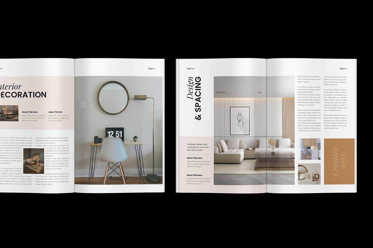 Interior Design Magazine Template, a Magazine Template by NorthPeak (Photo 5 of 9)