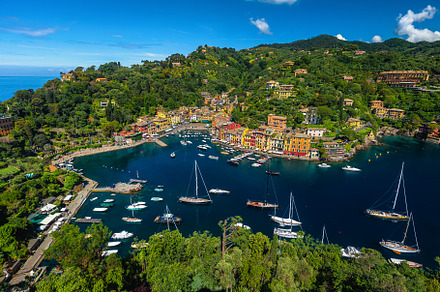 Portofino view from castle Brown, an Architecture Photo by Alpine Dreams
