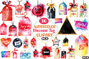 Watercolor Discount Tag Black Friday, an Illustration by DreamCafeArt (Thumbnail 1 of 5)