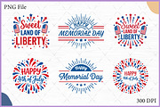 Memorial Day & 4th of July SVG Set, an Object Illustration by Gfx Expert Team (Thumbnail 1 of 3)