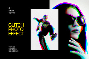Glitch Aberration Poster Effect, a Layer Style Add-On by Design Squad