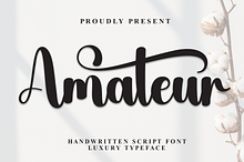 Amateur | Script Font