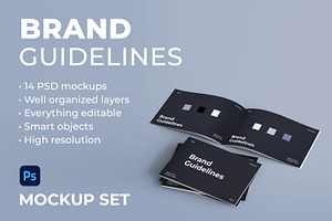 Brand Guidelines Mockup Set