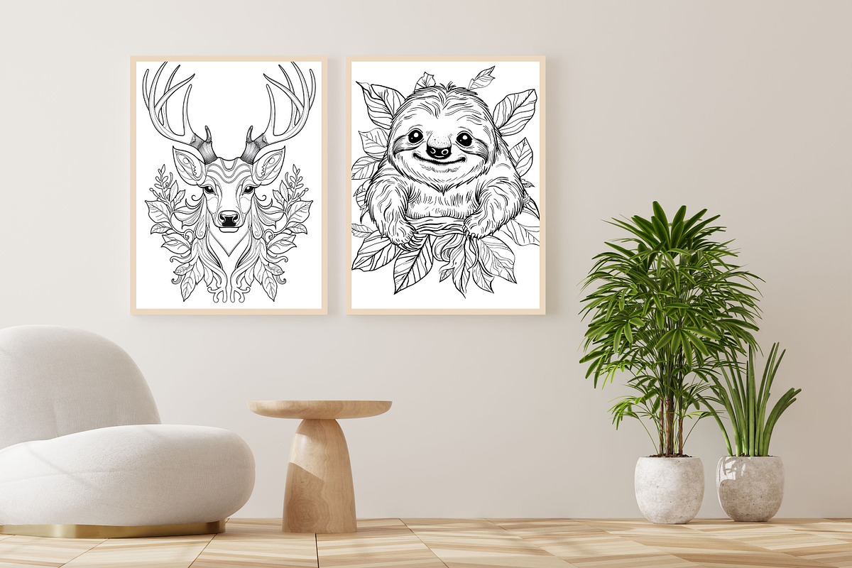 Animal Coloring Page, a Graphic by Forhadx5 (Photo 10 of 10)