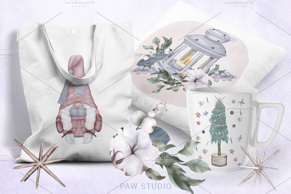 Christmas Gnomes Family Clipart, an Illustration by PawGraphic (Photo 5 of 10)