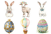 Watercolor Easter Vibes Clipart PNG, an Illustration by SinaCreation (Thumbnail 4 of 5)