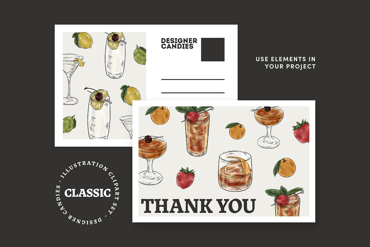 Cocktail Clipart Illustrations, an Object Graphic by DesignerCandies (Photo 2 of 4)