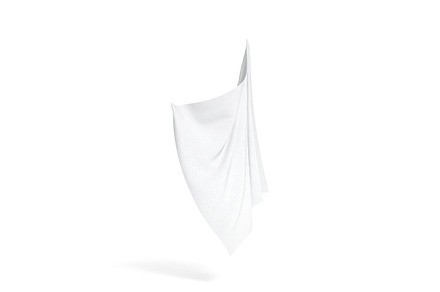 White Wrinkled Fabric Sheet 3D Model, an Object 3D Model by rebrandy