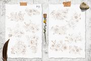 Watercolor Flowers clipart big set, a Decorative Illustration by Yuliya Art (Thumbnail 10 of 16)