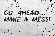 Scribly - a perfectly messy font, a Sans Serif Font by Mike Brennan Art & Design (Thumbnail 4 of 4)