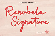 Renubela Signature, a Handwritten Font by Majelis Art (Thumbnail 1 of 11)