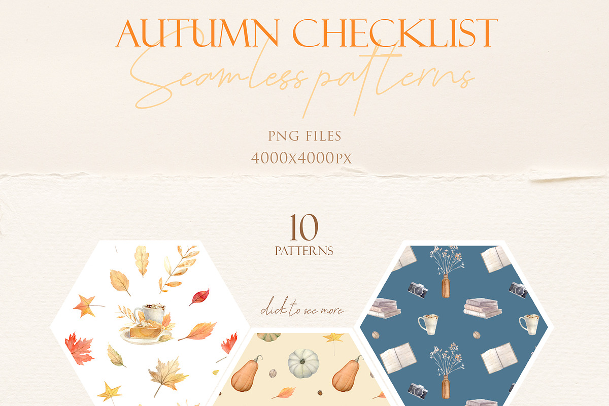 Fall Checklist Watercolor Clipart, a Seasonal Illustration by NataliArkushArt (Photo 15 of 17)