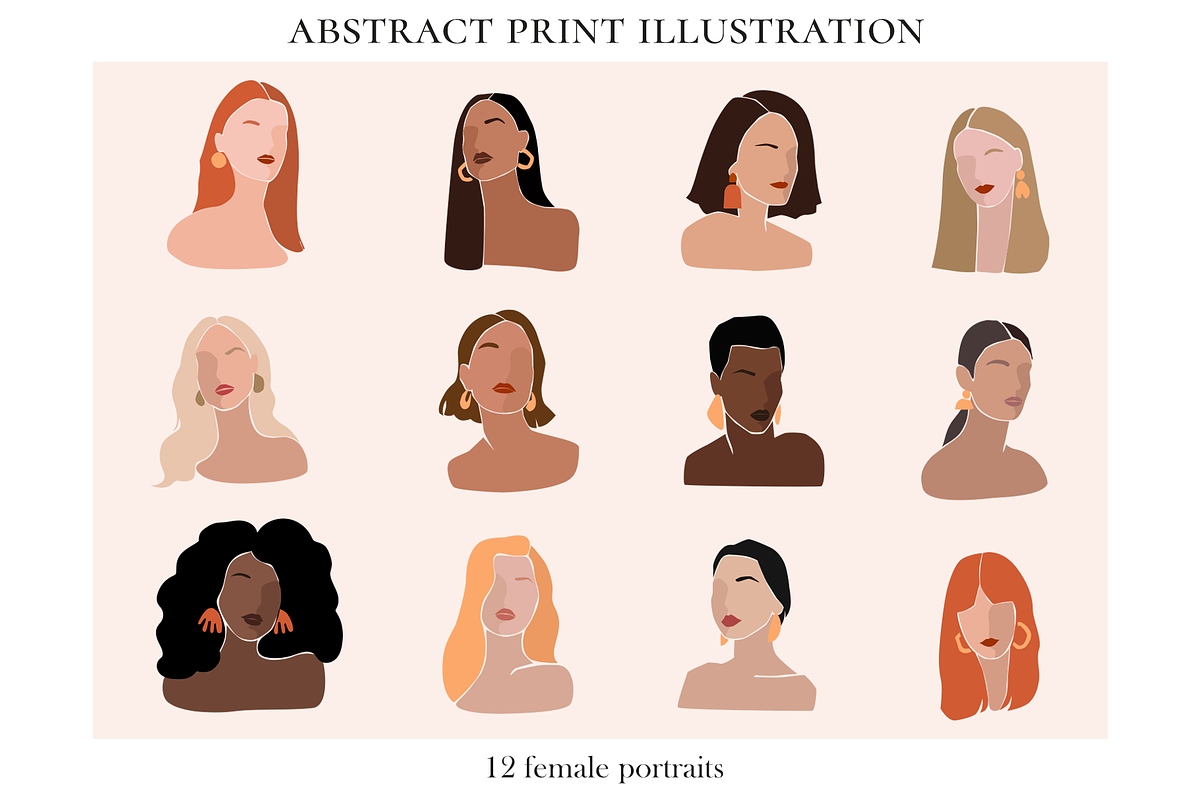 Abstract & Line Art BUNDLE - 4in1, a Person Illustration by ms Julia Nova (Photo 6 of 13)