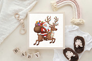Santa Deer Hunting Christmas PNG, an Illustration by CraftArtStudio (Thumbnail 4 of 4)
