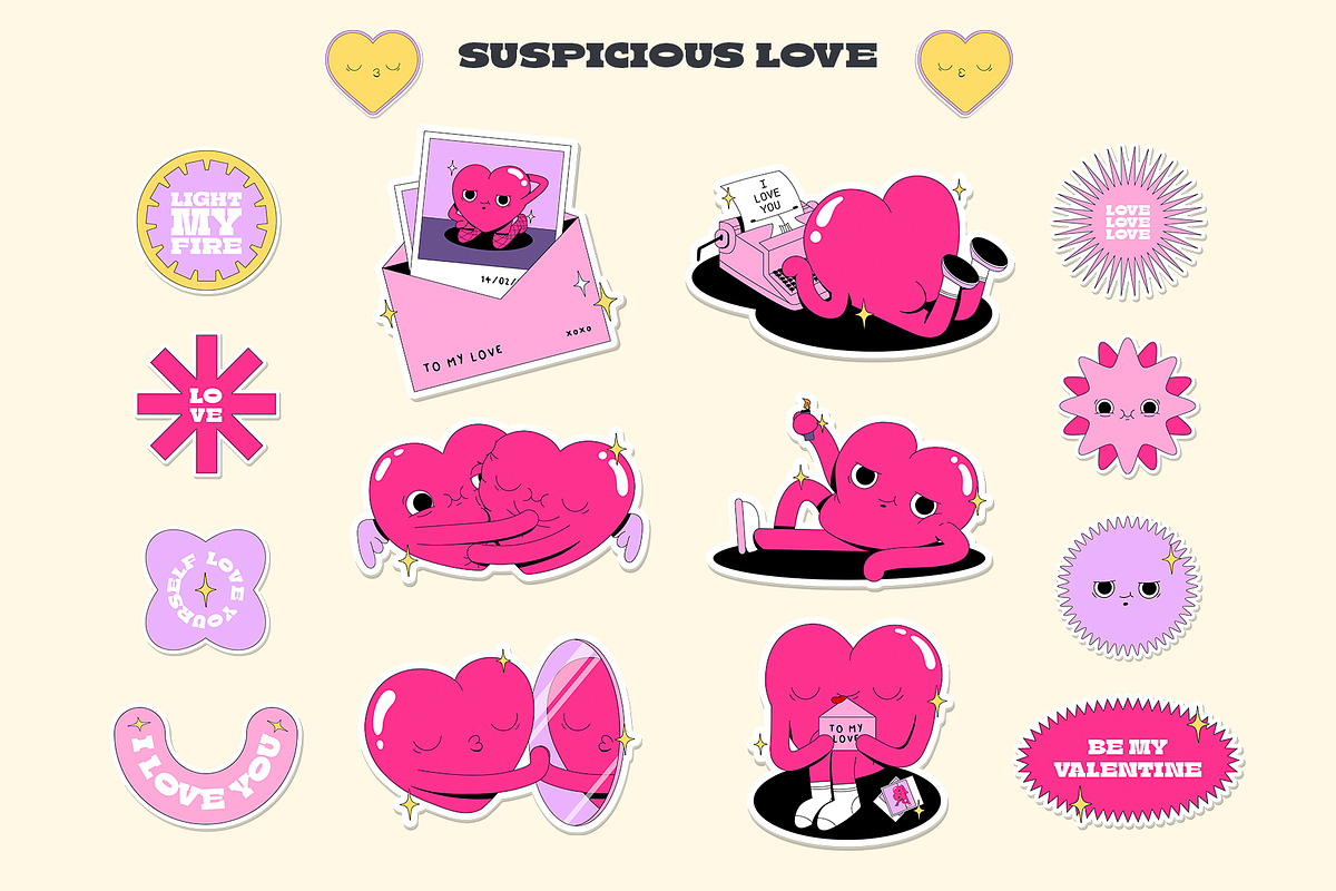 Suspicious BUNDLE:  6 in 1, a Decorative Illustration by marmarina (Photo 7 of 14)