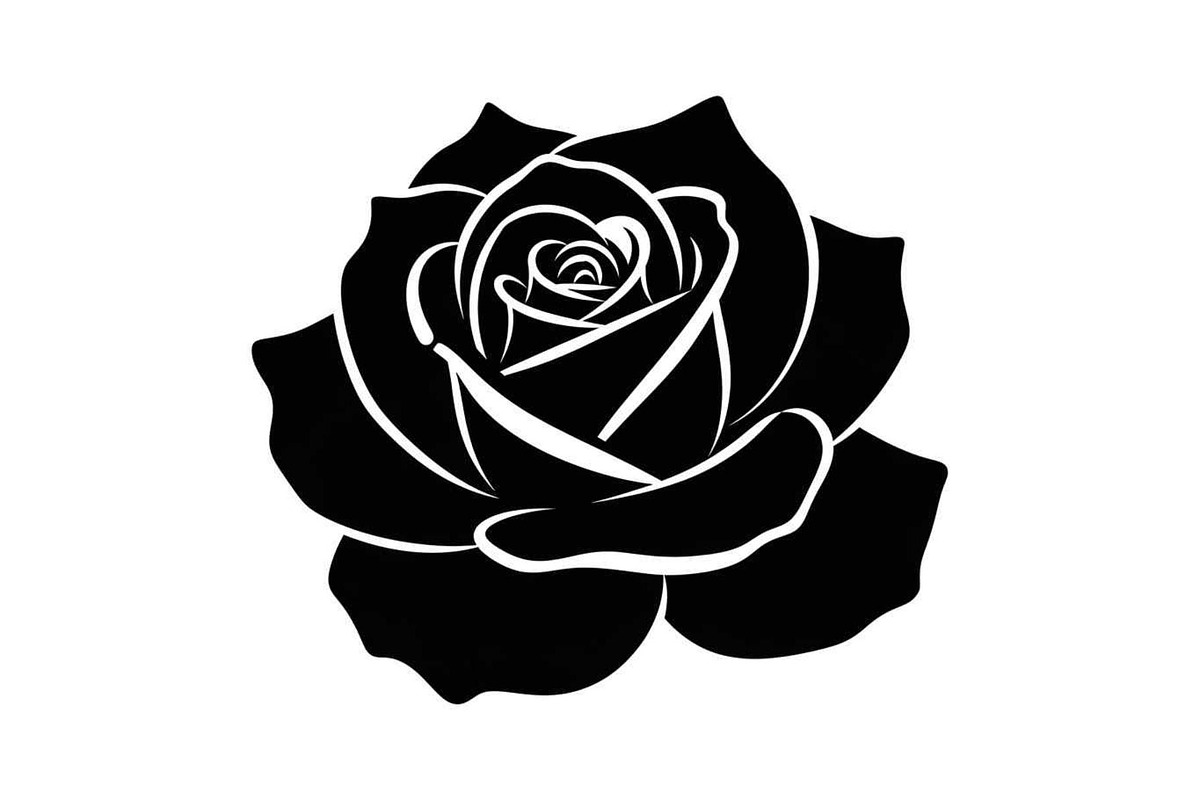 50 Black Rose Silhouette Vector Bund, an Illustration by Gaye Art (Photo 3 of 51)