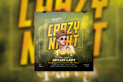 Crazy Night Party Flyer, a Flyer Template by Teetouch Graphics (Thumbnail 1 of 3)